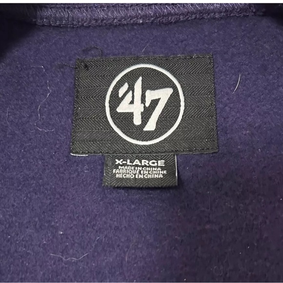 Anaheim Mighty Ducks Retro Logo 47 Brand Crew Neck Sweatshirt Size XL - Picture 3 of 3